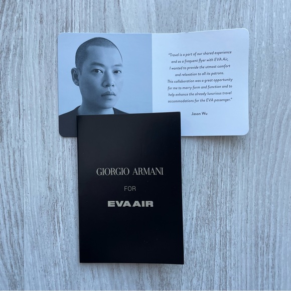 Giorgio Armani for Eva Air makeup cosmetics case cardholder sleep mask dust bag - Picture 11 of 11